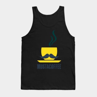 Mustacoffee Mustach and Coffee Tank Top